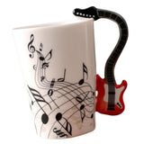 Maxbell Ceramic Cup Coffee Mug Instrument Mug Creative Gift Red Guitar - Aladdin Shoppers