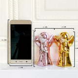 Maxbell Ceramic Fairy Angel Shaped Figurine Ornament Gift Home Decoration Gold - Aladdin Shoppers