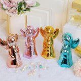 Maxbell Ceramic Fairy Angel Shaped Figurine Ornament Gift Home Decoration Gold - Aladdin Shoppers