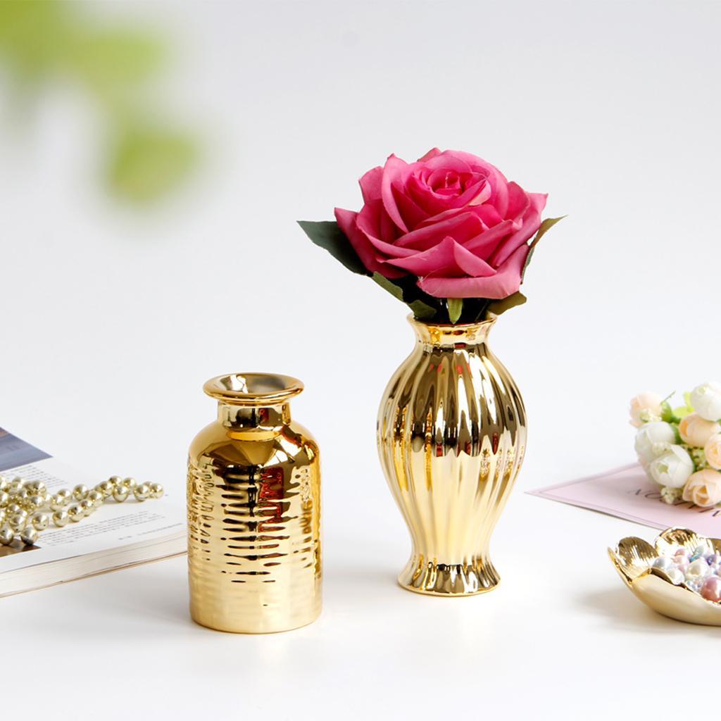Maxbell Ceramic Flower Vase Wedding Birthday Porcelain Ornament Decoration C - Aladdin Shoppers