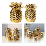 Maxbell Ceramic Golden Pineapple Figurine Ornament Artificial Fruit Showpiece S - Aladdin Shoppers