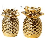 Maxbell Ceramic Golden Pineapple Figurine Ornament Artificial Fruit Showpiece S - Aladdin Shoppers