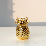 Maxbell Ceramic Golden Pineapple Figurine Ornament Artificial Fruit Showpiece S - Aladdin Shoppers