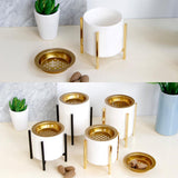 Maxbell Ceramic Incense Burner Censer with Bracket Gasket Home Deco Black Bracket-L - Aladdin Shoppers