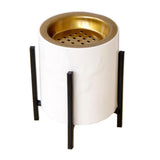 Maxbell Ceramic Incense Burner Censer with Bracket Gasket Home Deco Black Bracket-L - Aladdin Shoppers