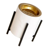 Maxbell Ceramic Incense Burner Censer with Bracket Gasket Home Deco Black Bracket-L - Aladdin Shoppers