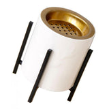 Maxbell Ceramic Incense Burner Censer with Bracket Gasket Home Deco Black Bracket-L - Aladdin Shoppers