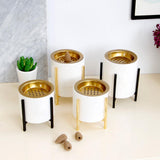 Maxbell Ceramic Incense Burner Censer with Bracket Gasket Home Deco Black Bracket-L - Aladdin Shoppers