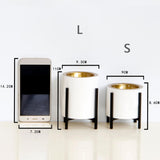 Maxbell Ceramic Incense Burner Censer with Bracket Gasket Home Deco Black Bracket-S - Aladdin Shoppers