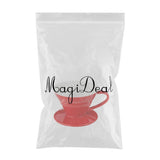 Maxbell Ceramic Pour Over Manual Espresso Coffee Dripper Cup Red/Yellow/Blue Red - Aladdin Shoppers