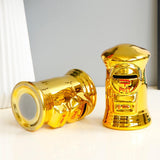 Maxbell Ceramic Saving Pot Piggy Bank Coins Change Storage Bin Home Decor Ornament - Aladdin Shoppers