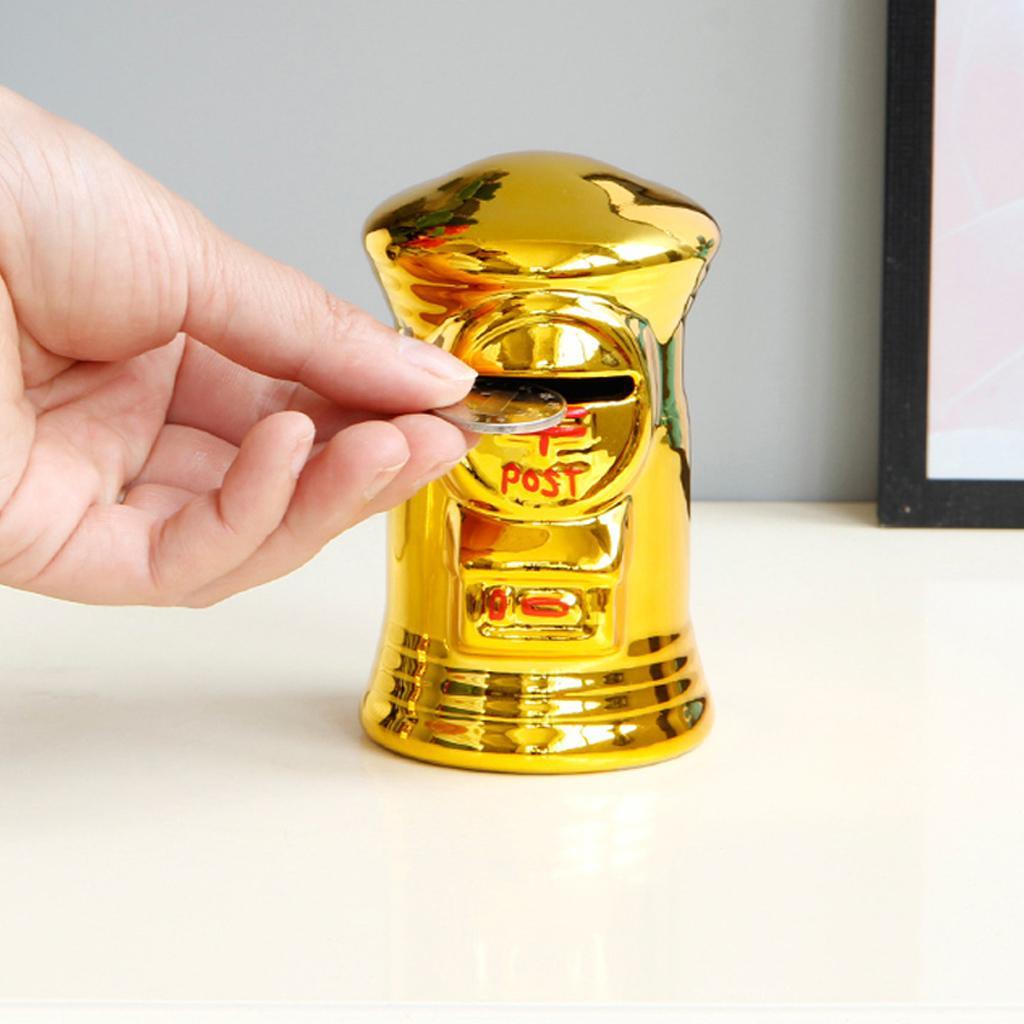 Maxbell Ceramic Saving Pot Piggy Bank Coins Change Storage Bin Home Decor Ornament - Aladdin Shoppers