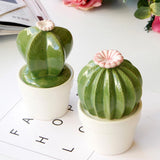 Maxbell Ceramic Succulent Cactus Figurine Home Cabinet Table Cabinet Decoration A - Aladdin Shoppers