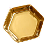 Maxbell Ceramic Trinkets Jewelry Tray Holder for Necklace Ring Hexagonal Plate - Aladdin Shoppers