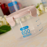 Maxbell Cereal Container Storage Containers Flour Container Keeper Pink 600ml - Aladdin Shoppers