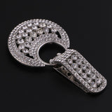 Maxbell Charming Crystal Rhinestone Duck-mouth Buckle Buttons Wedding Decoration Silver - Aladdin Shoppers