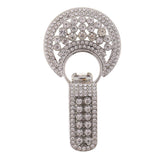 Maxbell Charming Crystal Rhinestone Duck-mouth Buckle Buttons Wedding Decoration Silver - Aladdin Shoppers