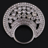 Maxbell Charming Crystal Rhinestone Duck-mouth Buckle Buttons Wedding Decoration Silver - Aladdin Shoppers
