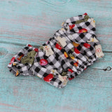 Maxbell Cherry Printed Plaid Short Sleeve T-shirt Top For 1/6 Bjd Doll Outfit Black - Aladdin Shoppers