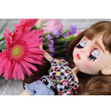 Maxbell Cherry Printed Plaid Short Sleeve T-shirt Top For 1/6 Bjd Doll Outfit Black - Aladdin Shoppers