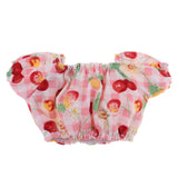 Maxbell Cherry Printed Plaid Short Sleeve T-shirt Top For 1/6 Bjd Doll Outfit Pink - Aladdin Shoppers