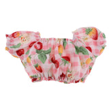 Maxbell Cherry Printed Plaid Short Sleeve T-shirt Top For 1/6 Bjd Doll Outfit Pink - Aladdin Shoppers