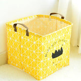 Maxbell Children Kid Toys Clothes Storage Basket Hamper Laundry Bin Organizer Yellow - Aladdin Shoppers