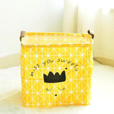 Maxbell Children Kid Toys Clothes Storage Basket Hamper Laundry Bin Organizer Yellow - Aladdin Shoppers