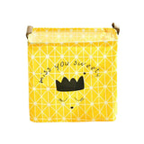 Maxbell Children Kid Toys Clothes Storage Basket Hamper Laundry Bin Organizer Yellow - Aladdin Shoppers