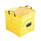 Maxbell Children Kid Toys Clothes Storage Basket Hamper Laundry Bin Organizer Yellow - Aladdin Shoppers