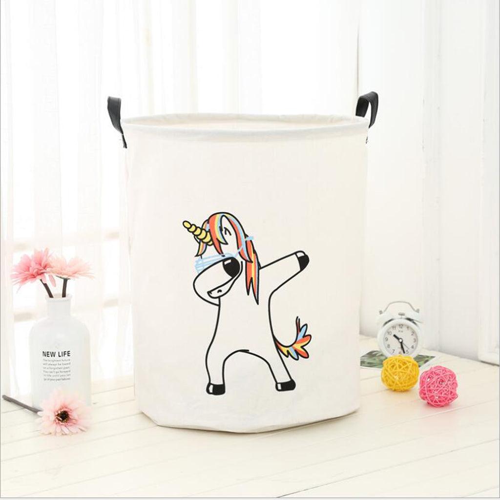 Maxbell Children Room Toys Storage Basket Hamper Organizer Single Unicorn - Aladdin Shoppers