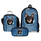 Maxbell Children School Bag Set for Boys Girls Kids Lunch Pen Bags Backpack Puppy_3 - Aladdin Shoppers