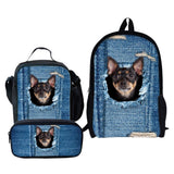 Maxbell Children School Bag Set for Boys Girls Kids Lunch Pen Bags Backpack Puppy_3 - Aladdin Shoppers