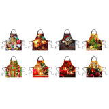 Maxbell Chistmas Kitchen Apron with Pockets Ties Chef's Apron Cooking blinking - Aladdin Shoppers