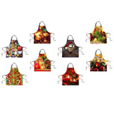Maxbell Chistmas Kitchen Apron with Pockets Ties Chef's Apron Cooking blinking - Aladdin Shoppers