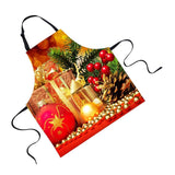 Maxbell Chistmas Kitchen Apron with Pockets Ties Chef's Apron Cooking Gift box - Aladdin Shoppers