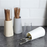 Maxbell Chopsticks Holder Cutlery Utensils Basket Drainer Flatware Organizer White - Aladdin Shoppers