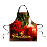 Maxbell Christmas Adults Chef Apron for Kitchen Festive Cooking Baking Rose - Aladdin Shoppers