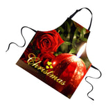 Maxbell Christmas Adults Chef Apron for Kitchen Festive Cooking Baking Rose - Aladdin Shoppers