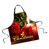 Maxbell Christmas Adults Chef Apron for Kitchen Festive Cooking Baking Rose - Aladdin Shoppers