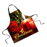 Maxbell Christmas Adults Chef Apron for Kitchen Festive Cooking Baking Rose - Aladdin Shoppers