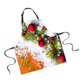 Maxbell Christmas Adults Chef Apron for Kitchen Festive Cooking Baking Snow