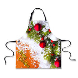 Maxbell Christmas Adults Chef Apron for Kitchen Festive Cooking Baking Snow - Aladdin Shoppers