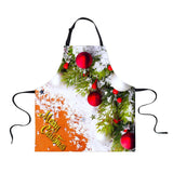 Maxbell Christmas Adults Chef Apron for Kitchen Festive Cooking Baking Snow - Aladdin Shoppers