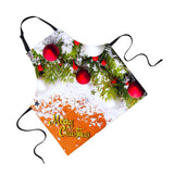 Maxbell Christmas Adults Chef Apron for Kitchen Festive Cooking Baking Snow - Aladdin Shoppers