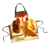 Maxbell Christmas Apron, Unisex Kitchen Bib Apron Adjustable Neck Antifouling F