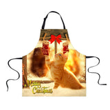 Maxbell Christmas Apron, Unisex Kitchen Bib Apron Adjustable Neck Antifouling F - Aladdin Shoppers