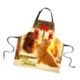 Maxbell Christmas Apron, Unisex Kitchen Bib Apron Adjustable Neck Antifouling F - Aladdin Shoppers