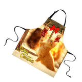Maxbell Christmas Apron, Unisex Kitchen Bib Apron Adjustable Neck Antifouling F - Aladdin Shoppers