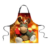 Maxbell Christmas Apron, Unisex Kitchen Bib Apron Adjustable Neck Antifouling H - Aladdin Shoppers
